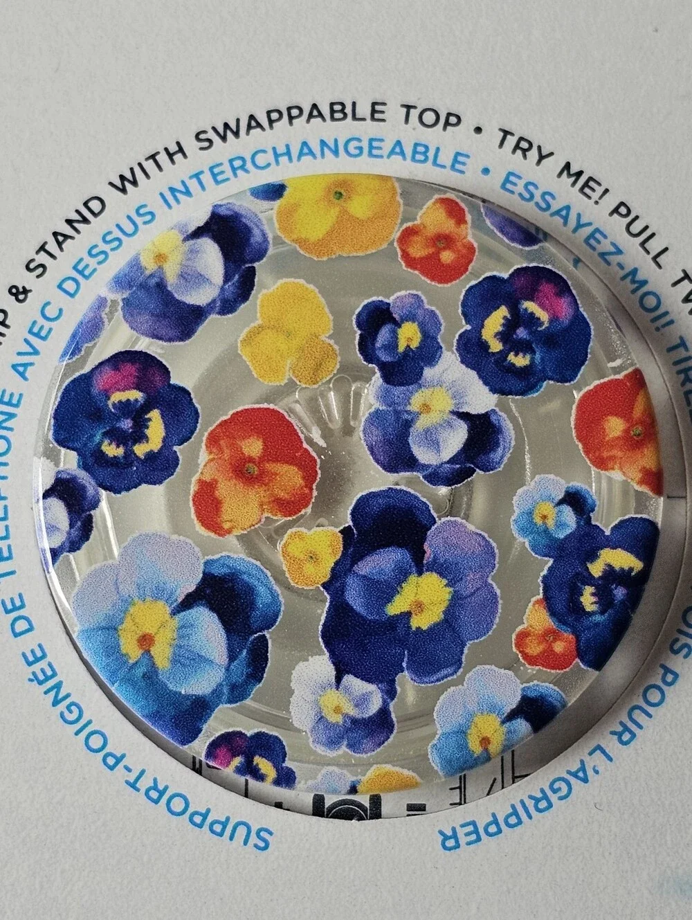 Popsocket - Plant-Based Pansy Raid Translucent